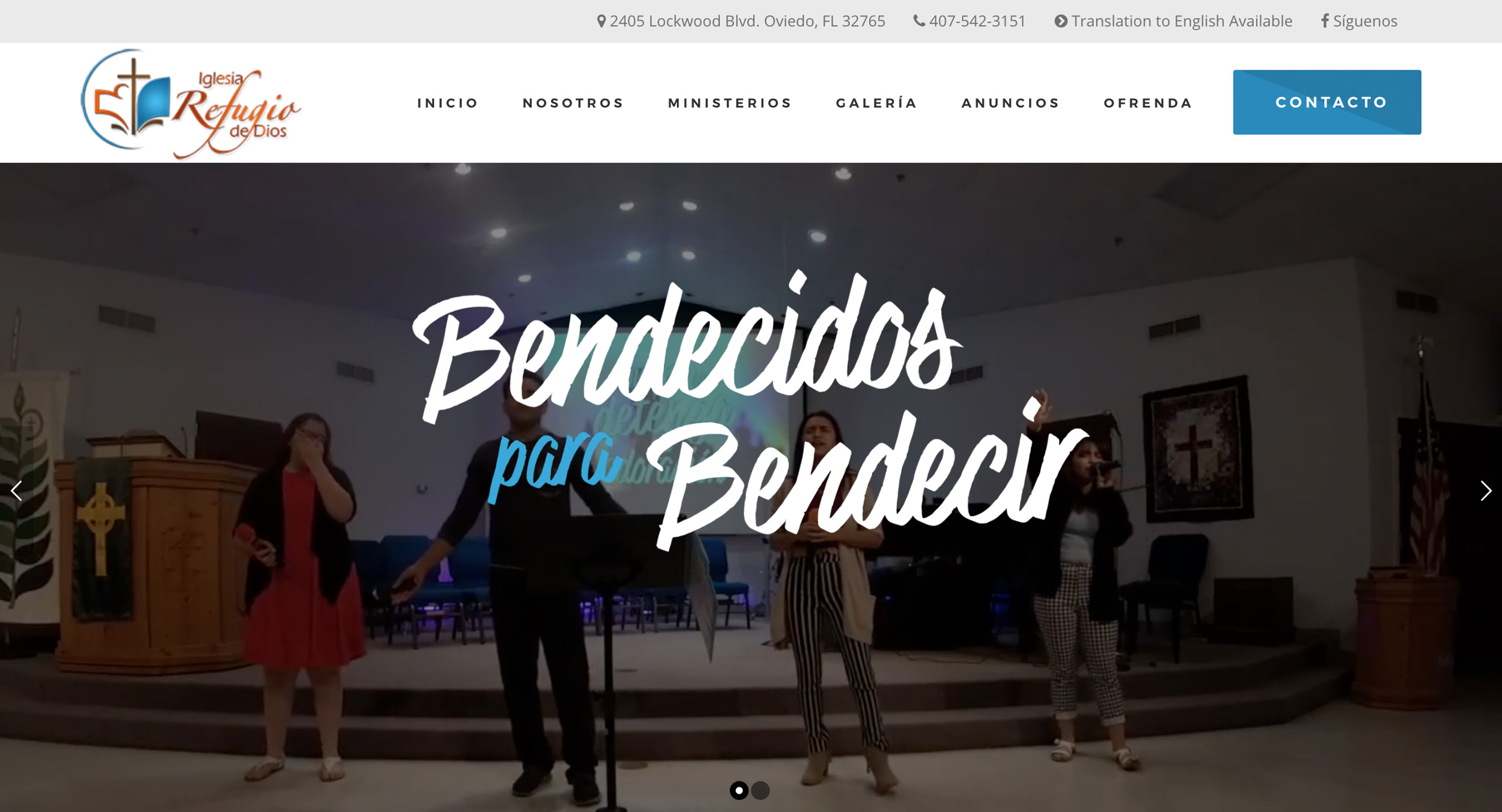 portfolio Iglesia Refugio de Dios